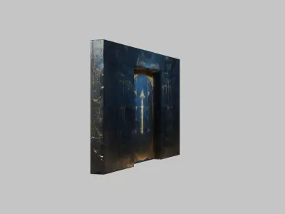 Ancient Stone Portal 3D Model Low-poly 3D model