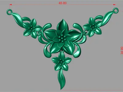 combo of 3 pendant models 24K 3D 3D print model