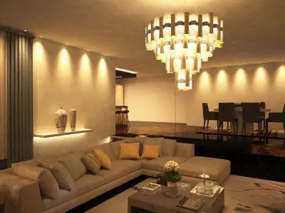 Modern Chandelier 3D model