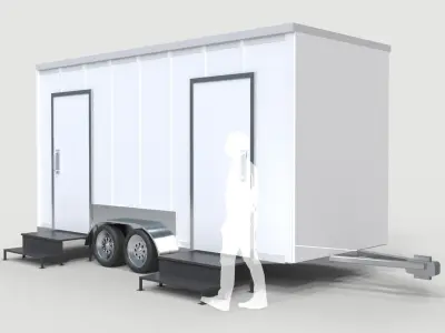 Restroom Trailer Rental 3D model