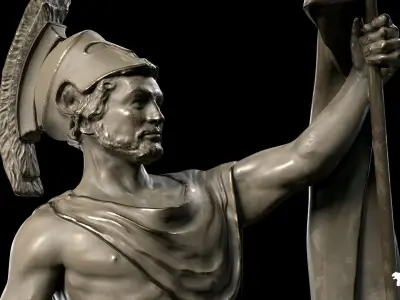 Statue Low-poly 3D model