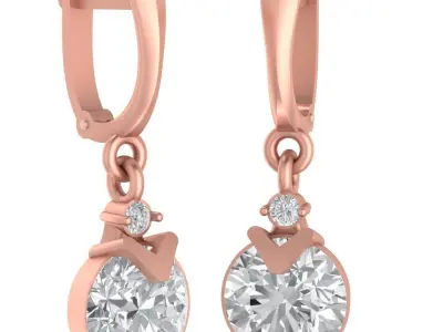  Earrings Eight 3D print model