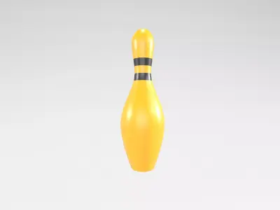 Bowling Pin v1 006 Low-poly 3D model