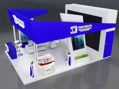 Booth Exhibition Stand a261 3D model