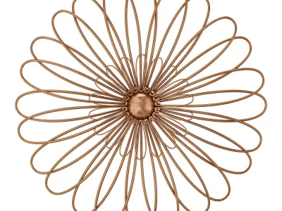 Mistana flower wall decor 3D model