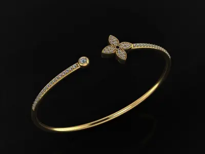 Louis  Vuitton Bracelet  3D print model