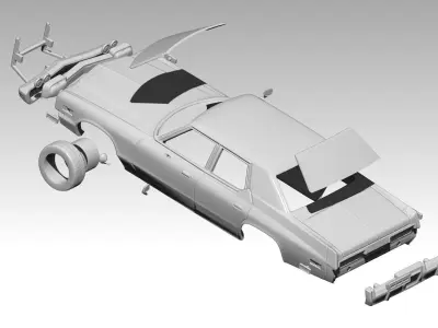 Dodge Monaco HighDetailed 3D print model