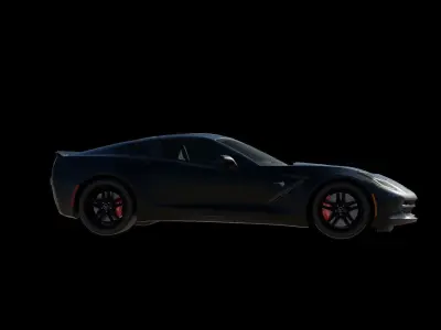 Corvette chevrolet sports car 3D model