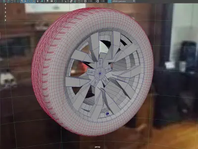 AS rims collection 6 - VW Montero Low-poly 3D model