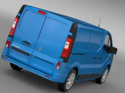Vauxhall Vivaro Van 2017 3D model