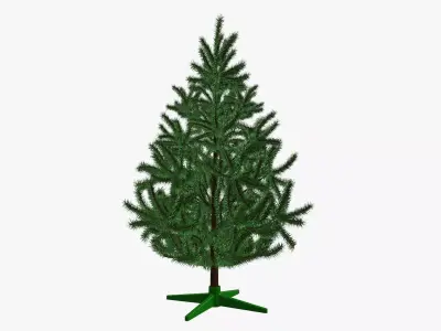 Fir tree artificial 02 3D model