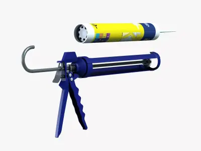 Silicone gun 3D model