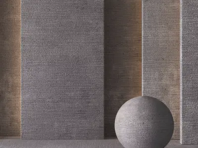 Plaster Stucco Brush Straight 8K-Seamless - Tileable-DrCG No 107 3D model