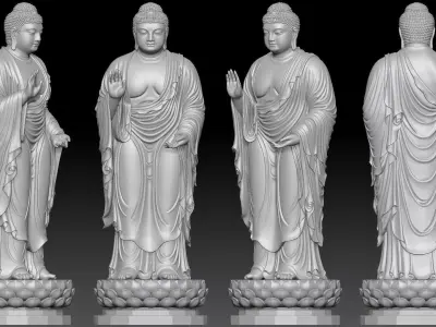 Amitabha Buddha  3D print model