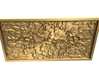 CNC Wall Panels Modern Wall Decor 05 3D print model