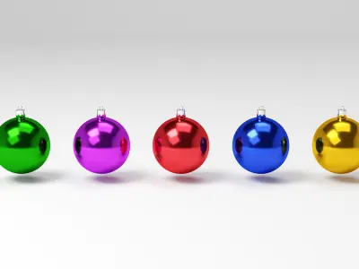 Christmas tree toys 3D model