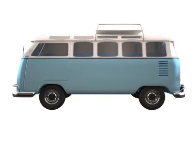 vw combi  Low-poly 3D model
