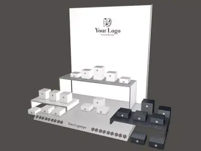 Luxury showcase model 3D model