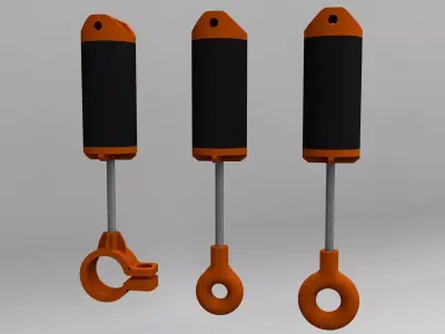 3D printable RC Shock Absorbers - Dampers 3D print model