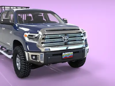 TOYOTA TUNDRA CISTERNA 2015  Low-poly 3D model