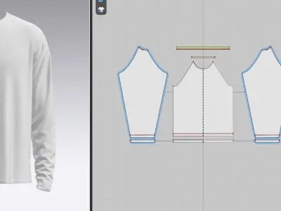 Mens Reglan T-Shirt  3D model