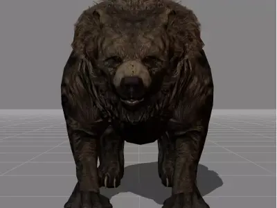 Bear v2 Low-poly 3D model
