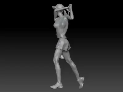 GOLF GIRL WOMAN 2 3D print model