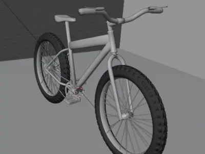 stylish bike cycle  Low-poly 3D model