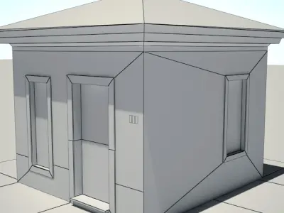 Suburban house 1 Free 3D model