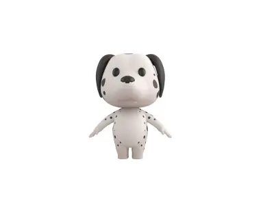 Character209 Dalmatian Dog 3D model