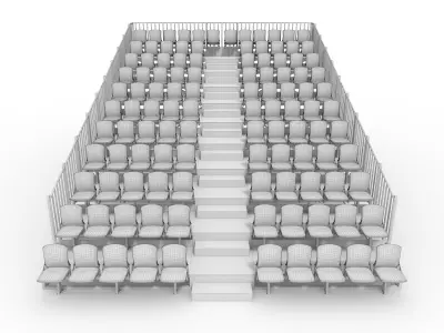 Bleachers 30 3D model