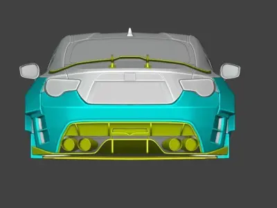 Toyota GT86 Kuhl Racing Bodykit 3D model