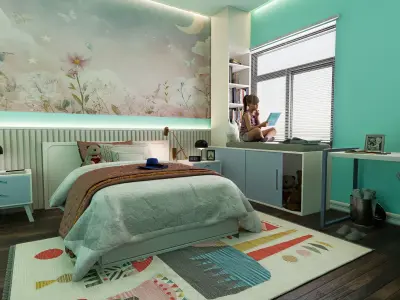 Amazing Children Room 3D Model 3D model