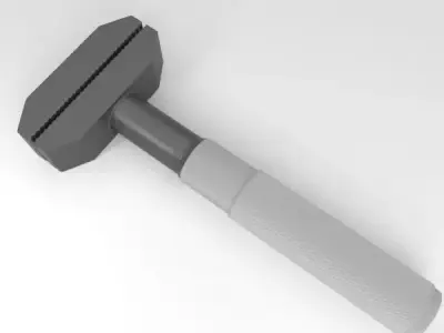 French key 3D model