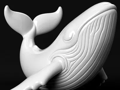 Whale 3D print model