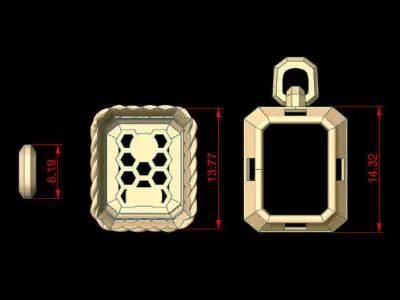 David Yurman Pendant 3D print model