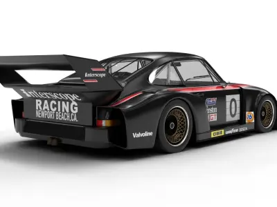 Porsche 935 77 1977 Daytona Racing  3D model