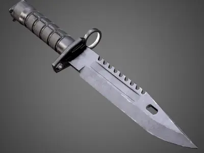M9 Bayonet Tactical Knife AAA Game Ready Asset Low-poly 3D model