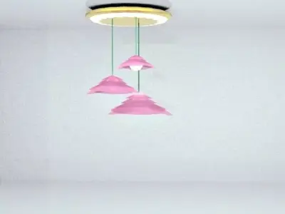 Floral lights Free low-poly 3D model