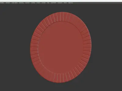 Wonderland Fortune Modern Frameless Beveled Wall Mirror Low-poly 3D model