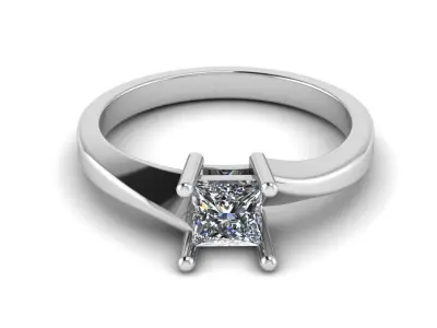 Jewelry Diamond Ring 3D Print Model  3D print model 14