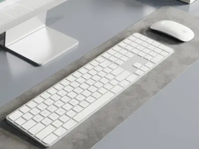 Workplace  office furniture 02 3D model