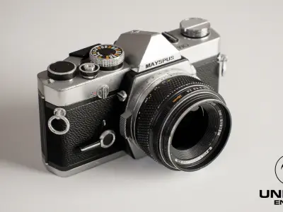 Vintage Camera for Unreal Engine Low-poly 3D model