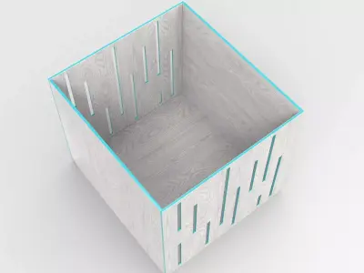 Bes Storage Box Low-poly 3D model