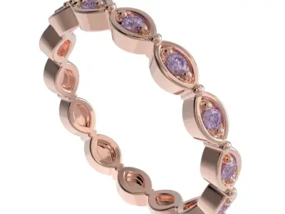 Full Eternity ring style 10 3D print model