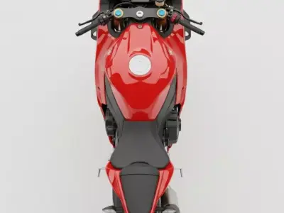 A Sleek Sport Motorcycle 3D model