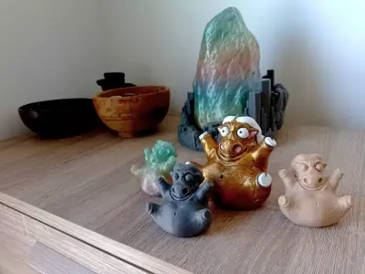 Happy fat buffalo - Happy fat animals collection  3D print model