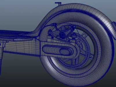 Electric Scooter 3D model
