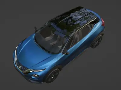 Nissan Juke 2020 blender model polygonal 3D model
