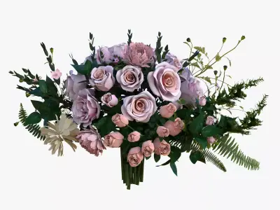 Bridal Bouquet 3D model